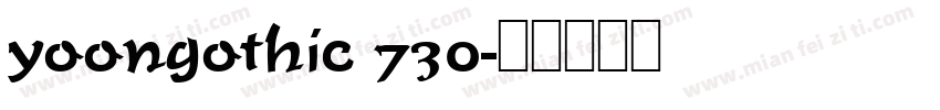 yoongothic 730字体转换